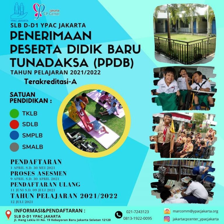 Penerimaan Peserta Didik Baru Tunadaksa SLB D-D1 YPAC Jakarta – YPAC